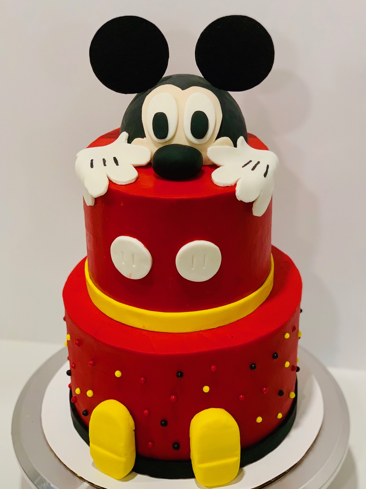 Mickey decorated cake