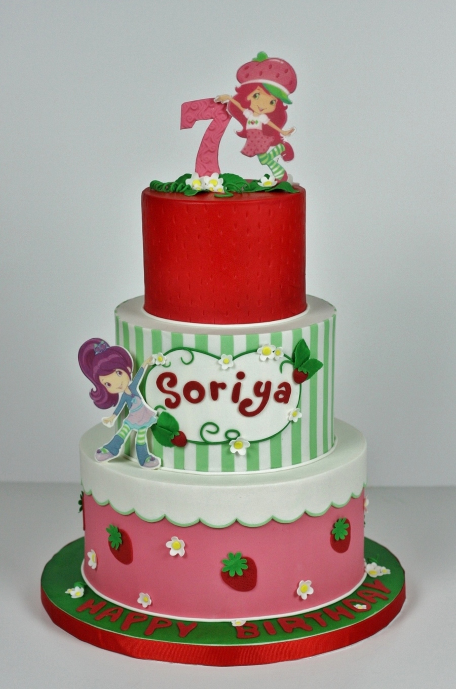 Strawberry Shortcake Decorated Cake