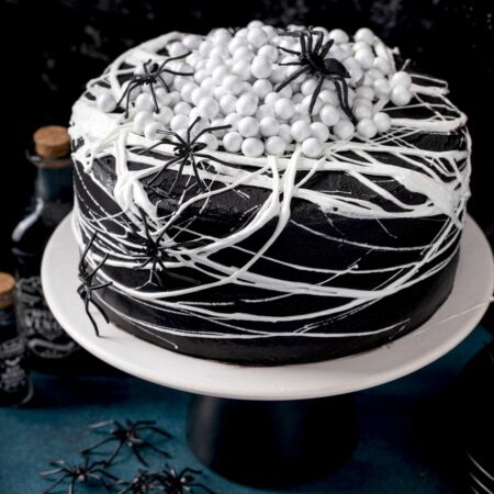 Black Decorated Cake