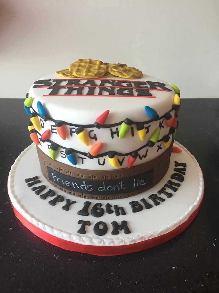 Stranger Things Decorated Cake