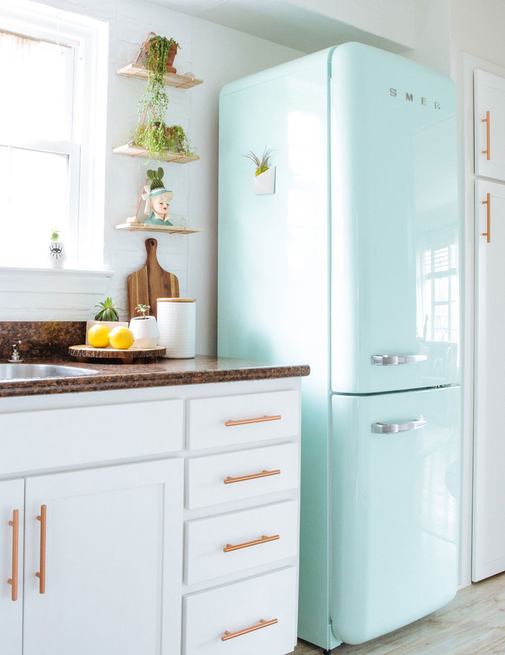 Decoration of Colored Refrigerators