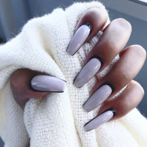 Dark Decorated Nail