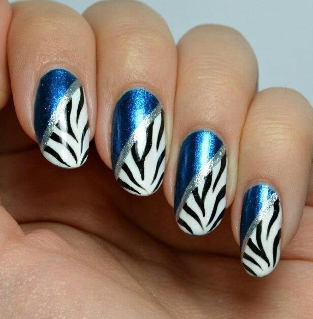 Zebra Decorated Nail