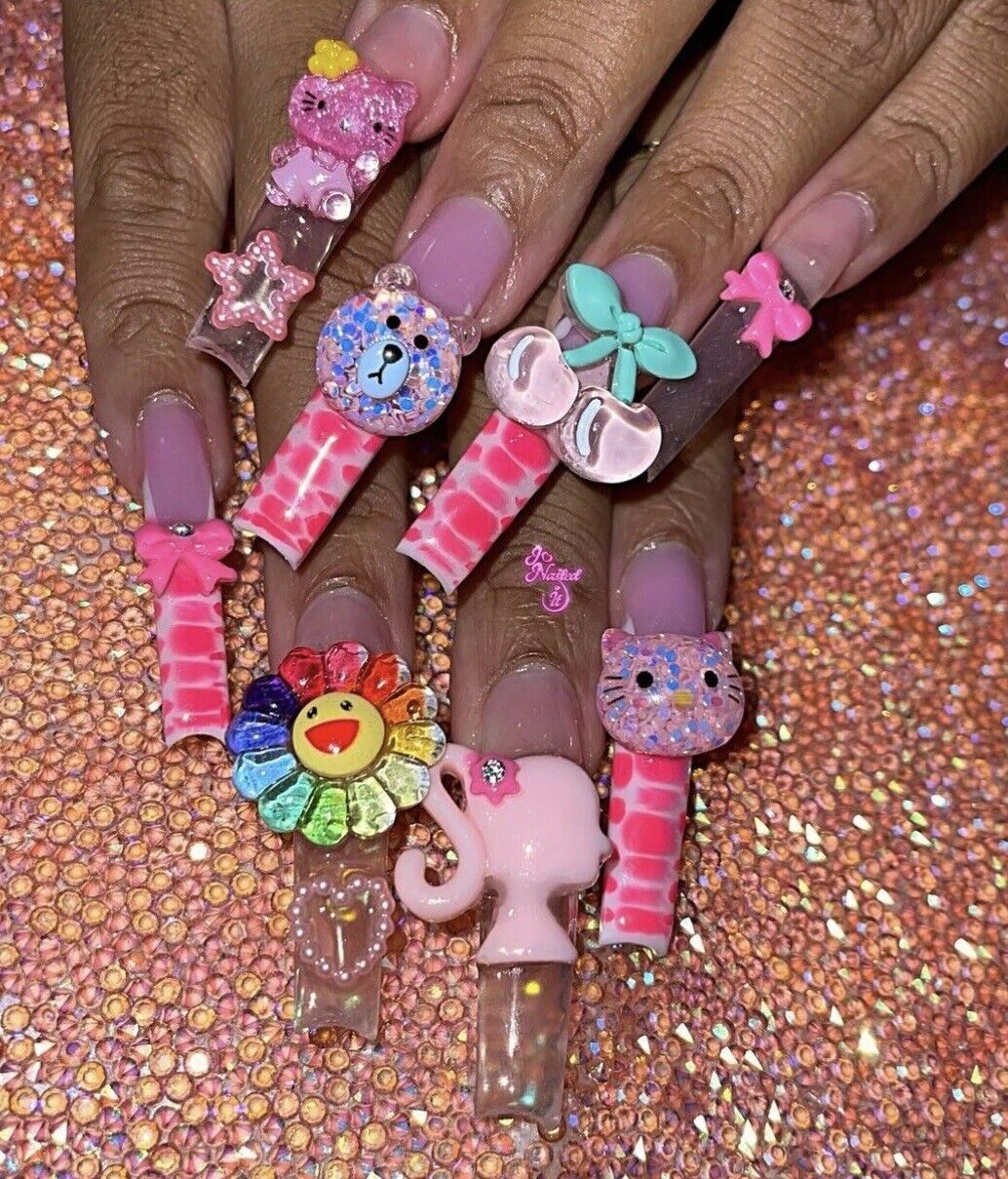 Kawaii Decorated Nails