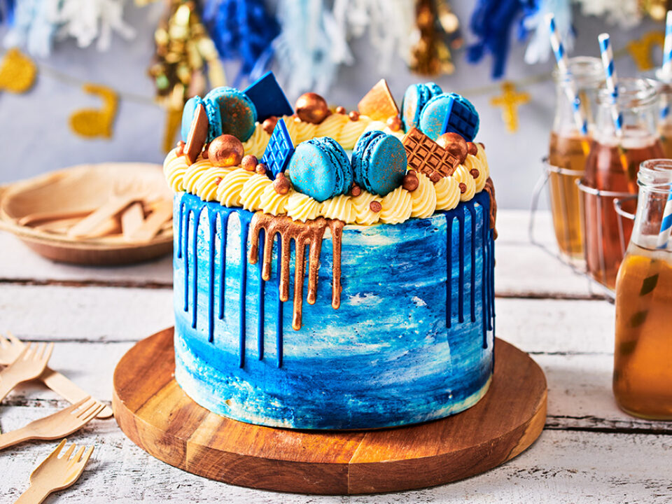 Blue Decorated Cake