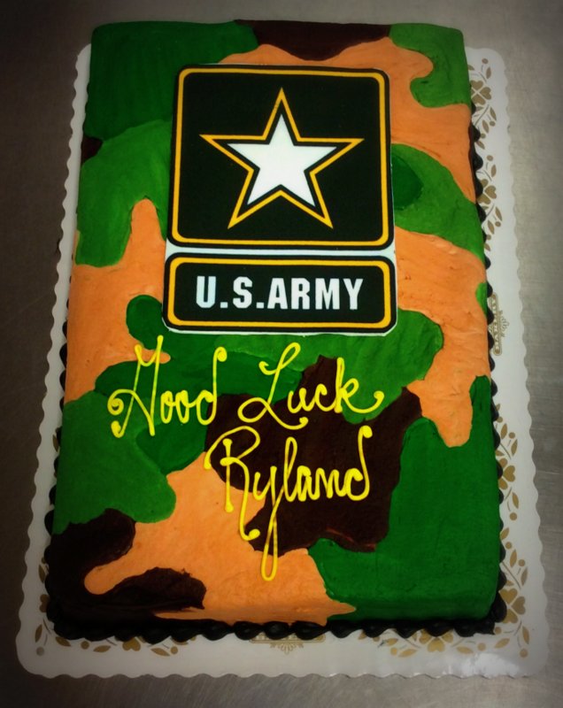 Decorated Army Cake