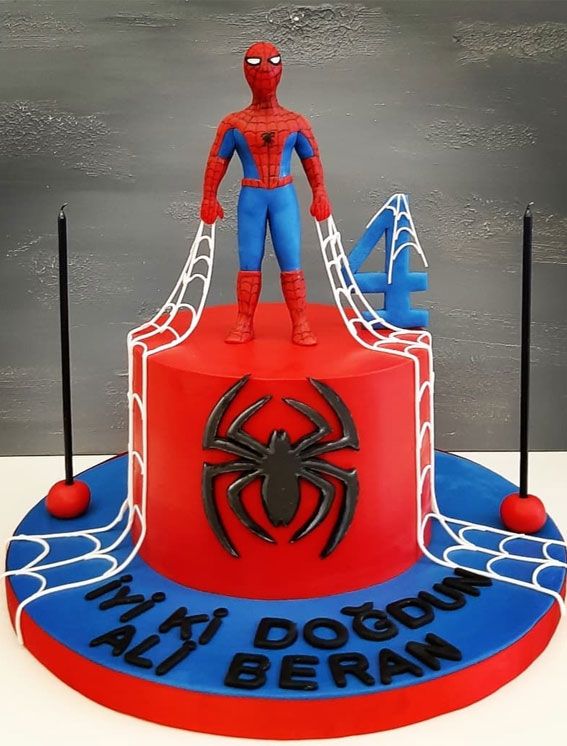 Spider Man Decorated Cake