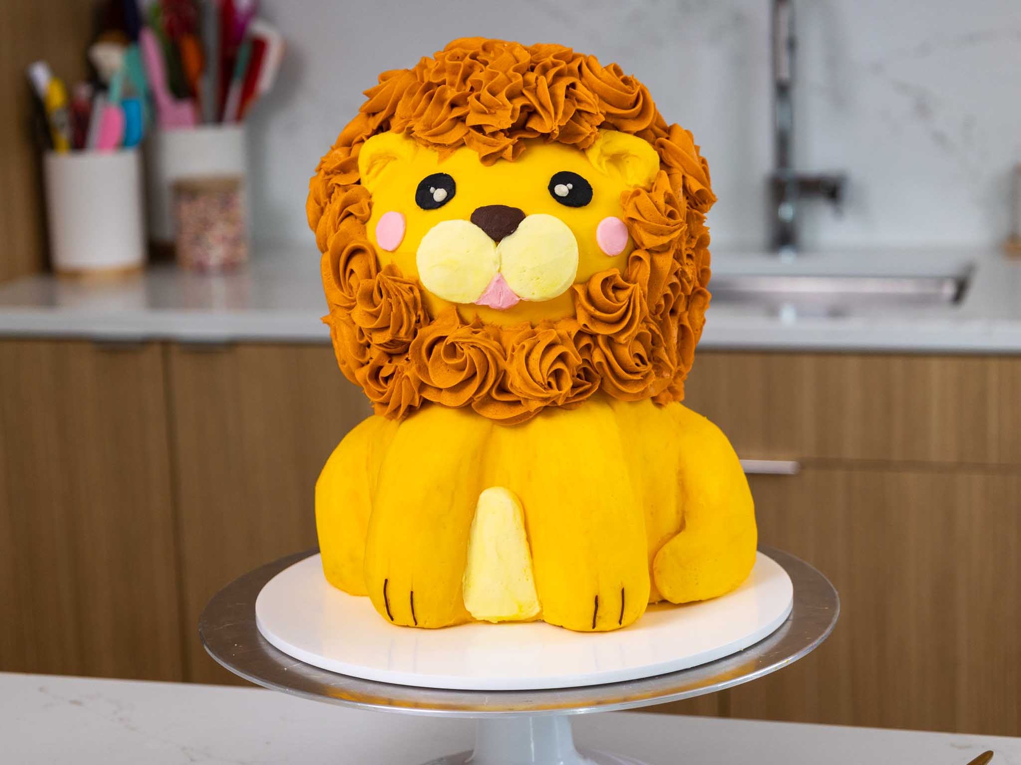 Lion Decorated Cake