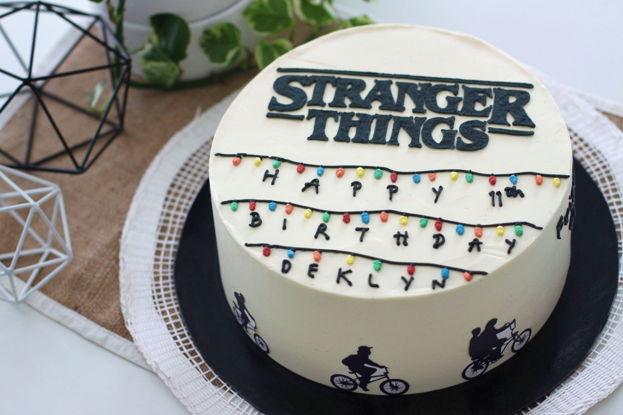 Stranger Things Decorated Cake