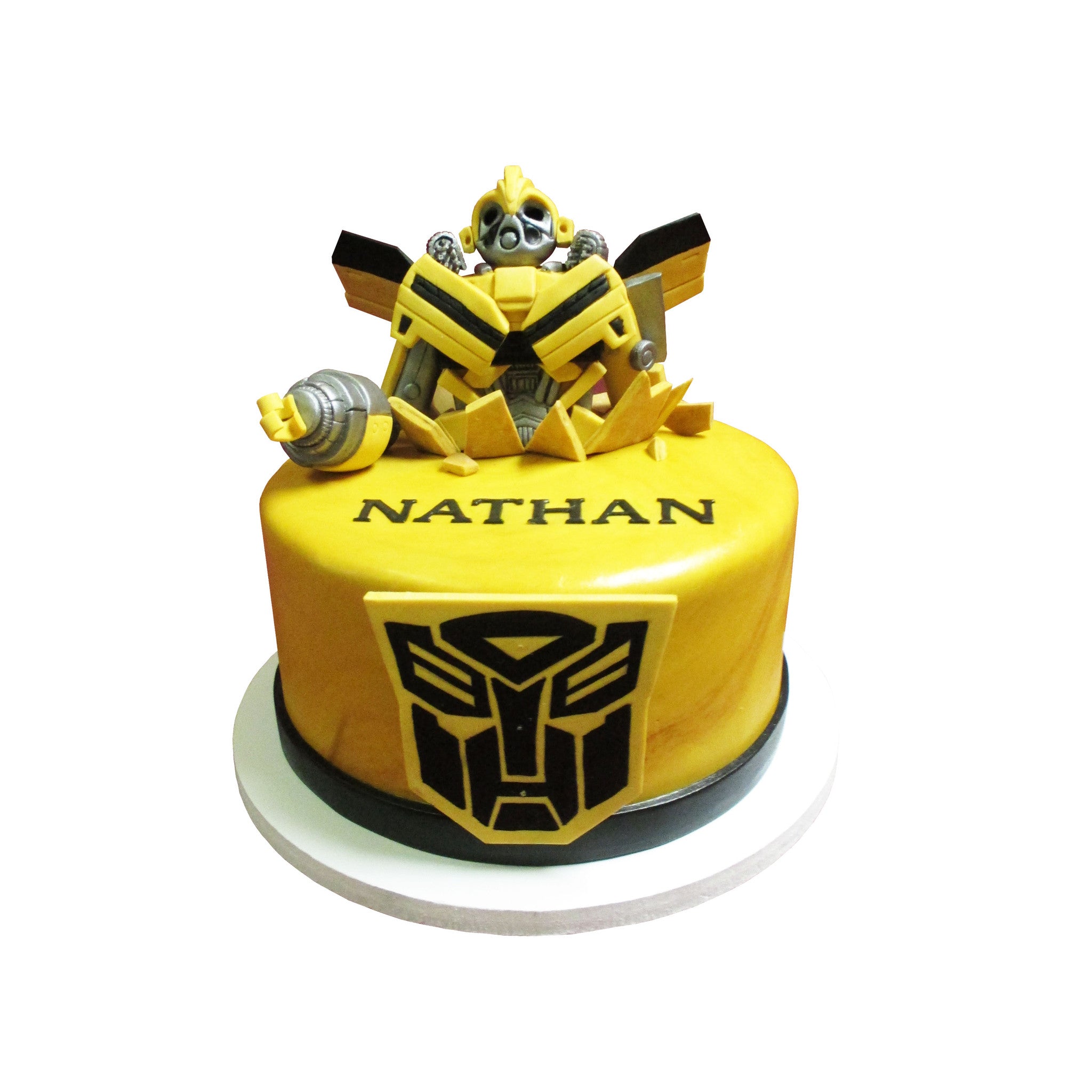 Transformers decorated cake