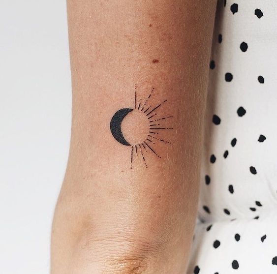 sun and moon tattoo