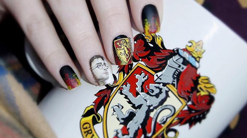 Harry Potter Decorated Nail