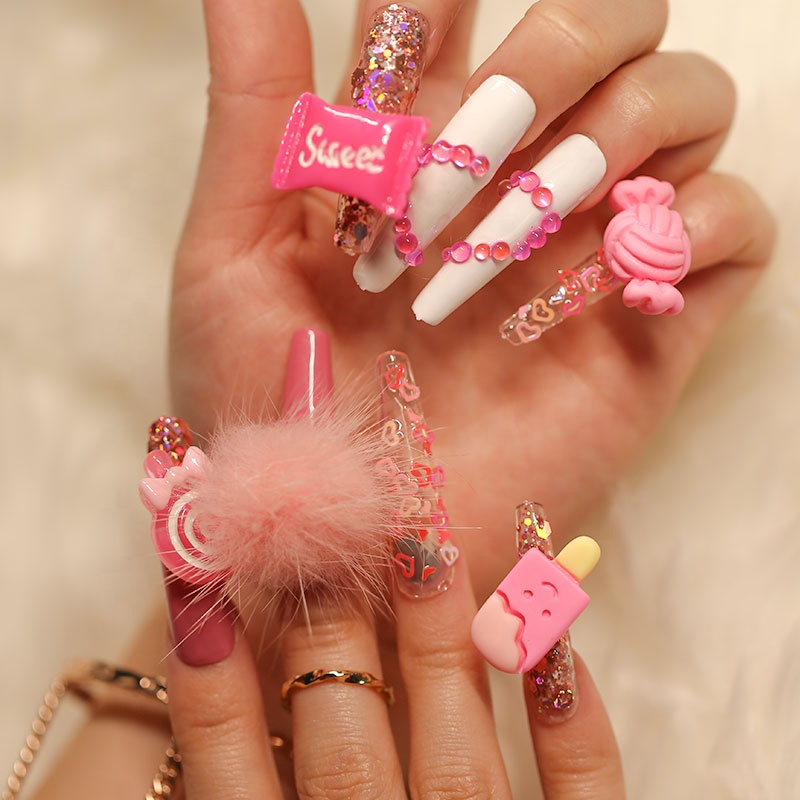 Kawaii Decorated Nails