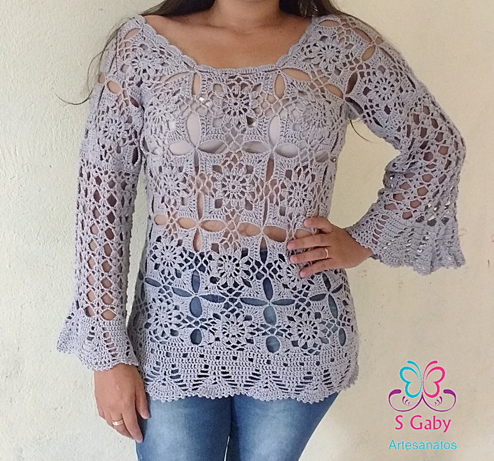 blusa-de-croche-manga-longa