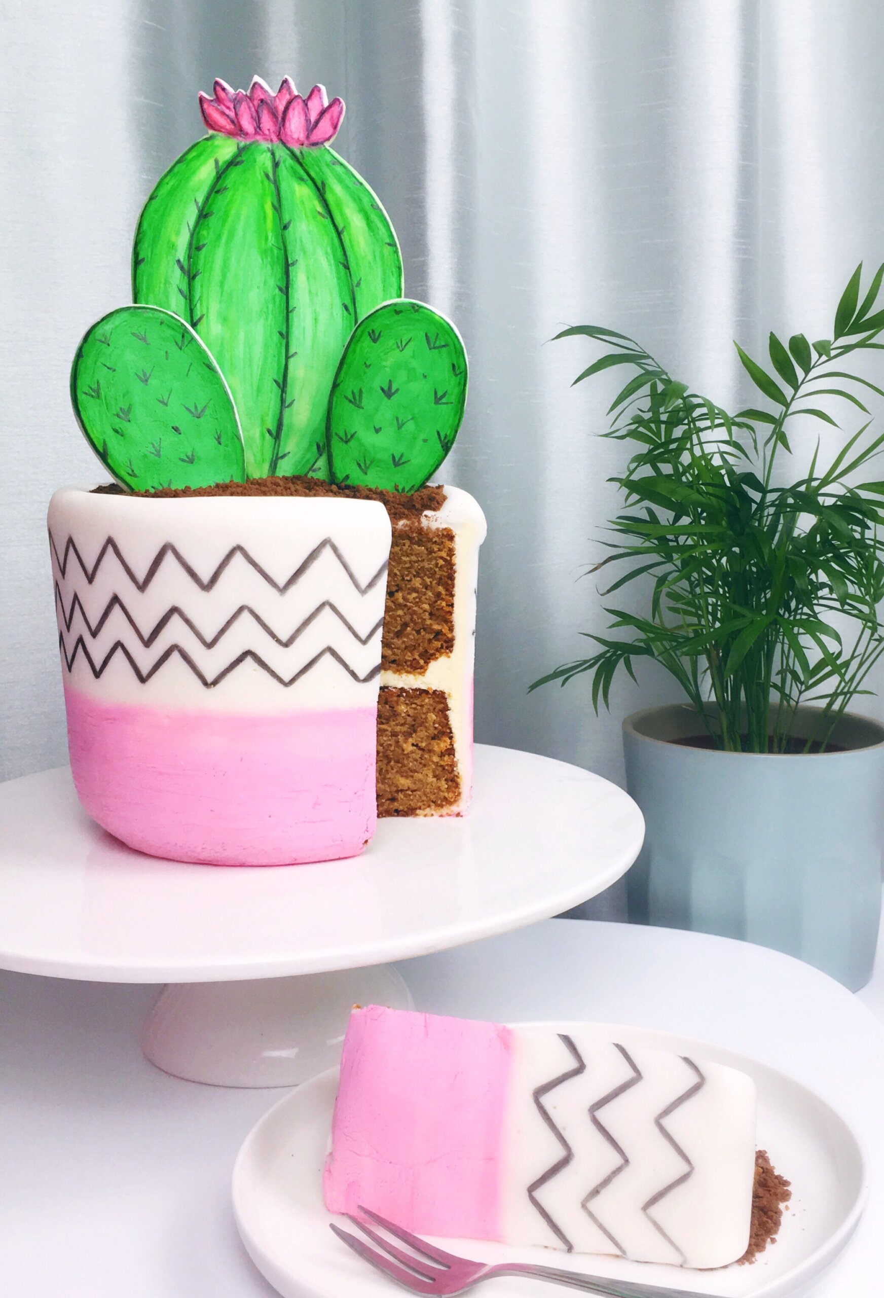 Cactus Decorated Cake