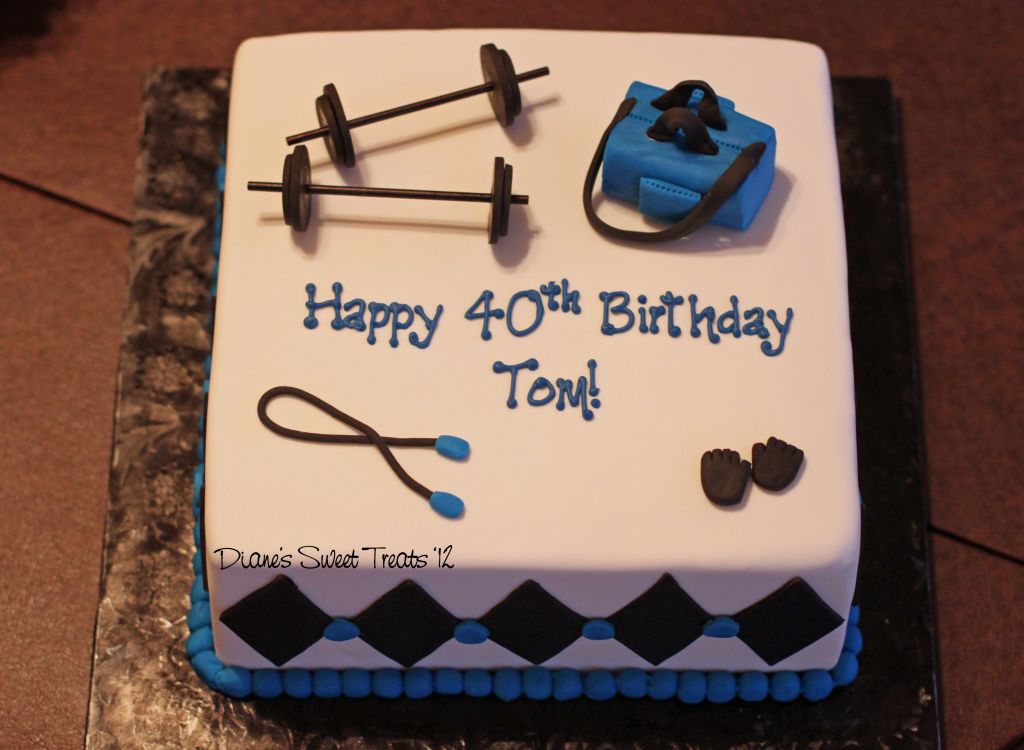 Bodybuilding Decorated Cake