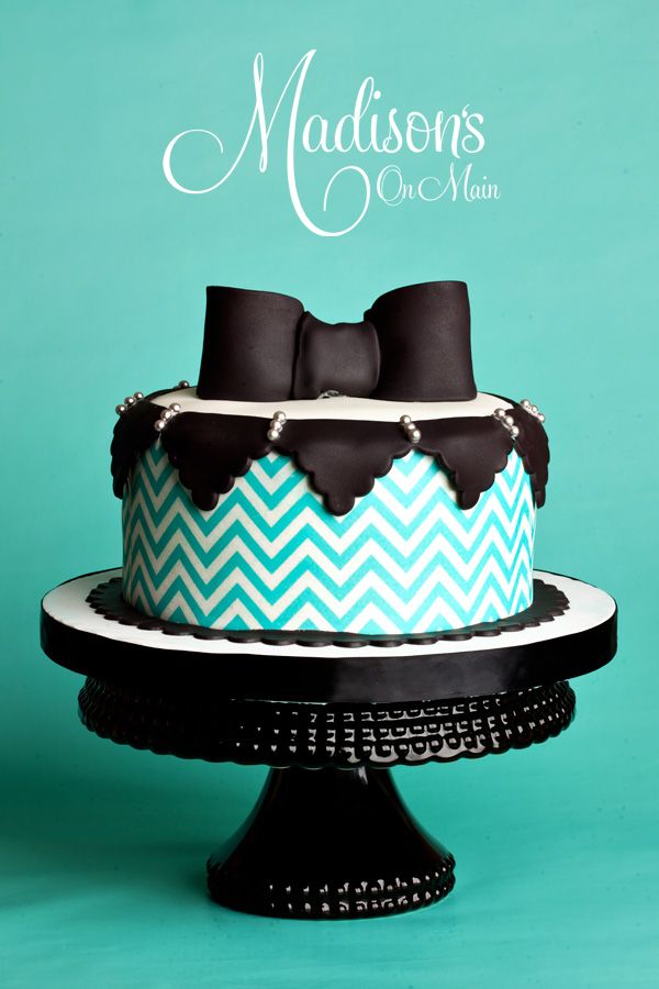 Chevron Decorated Cake