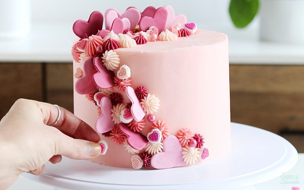 Heart Decorated Cake