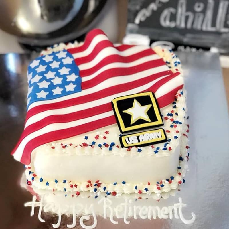 Decorated Army Cake