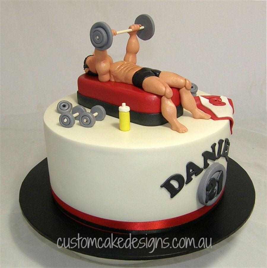 Bodybuilding Decorated Cake