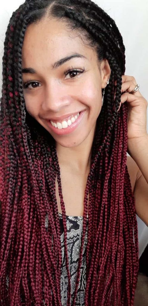 Box Braids Red