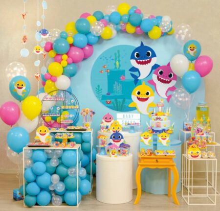 decoracao-festa-baby-shark