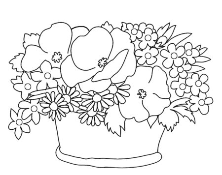 desenho-para-colorir-flores