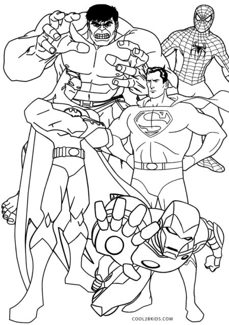 desenho-para-colorir-super-herois