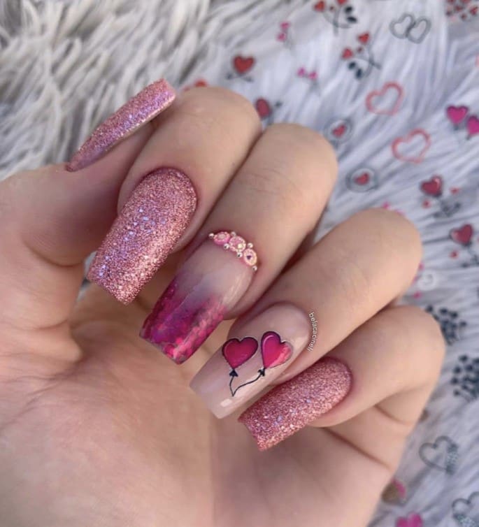 Unhas Decoradas Rosa