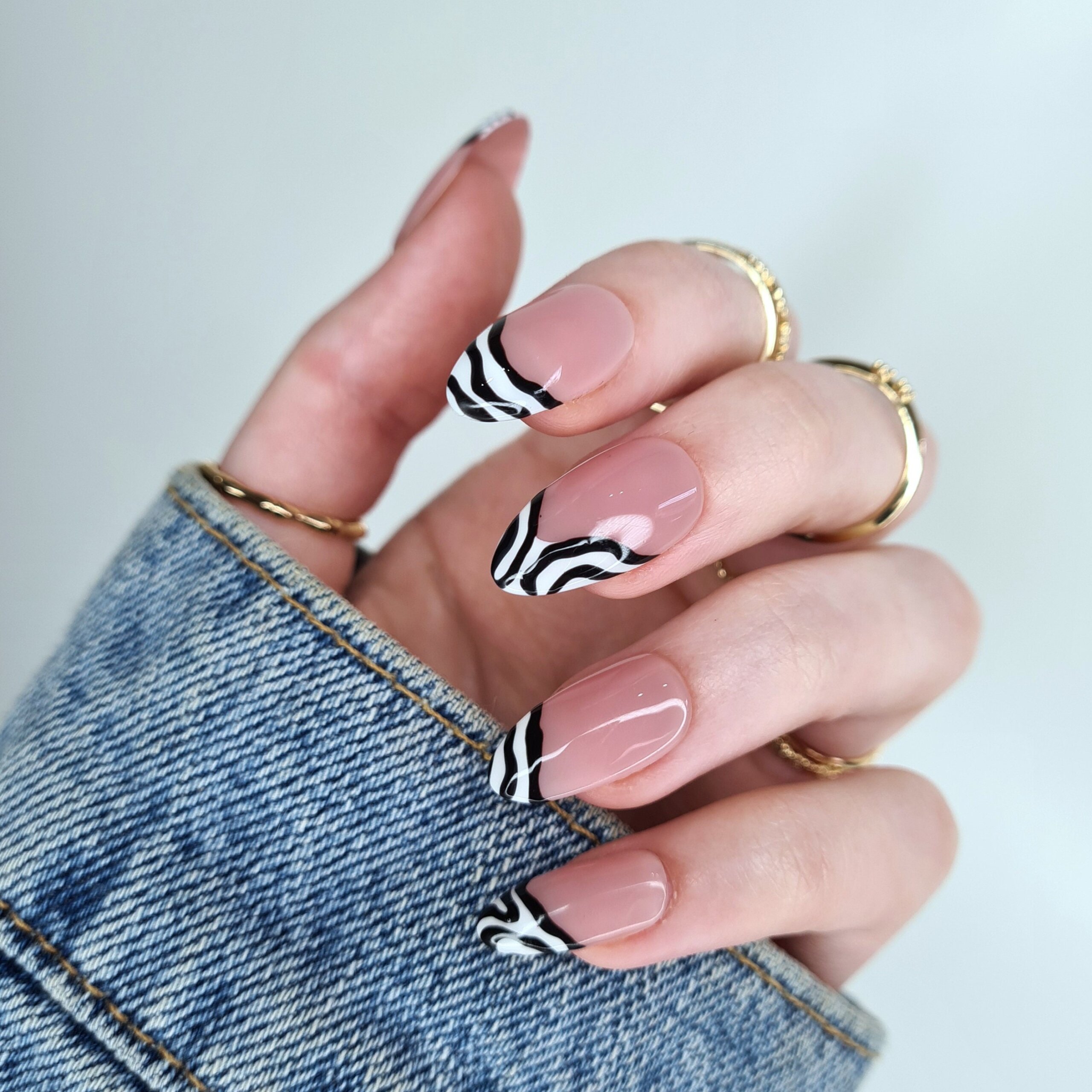 Zebra and Jaguar Decorated Nails