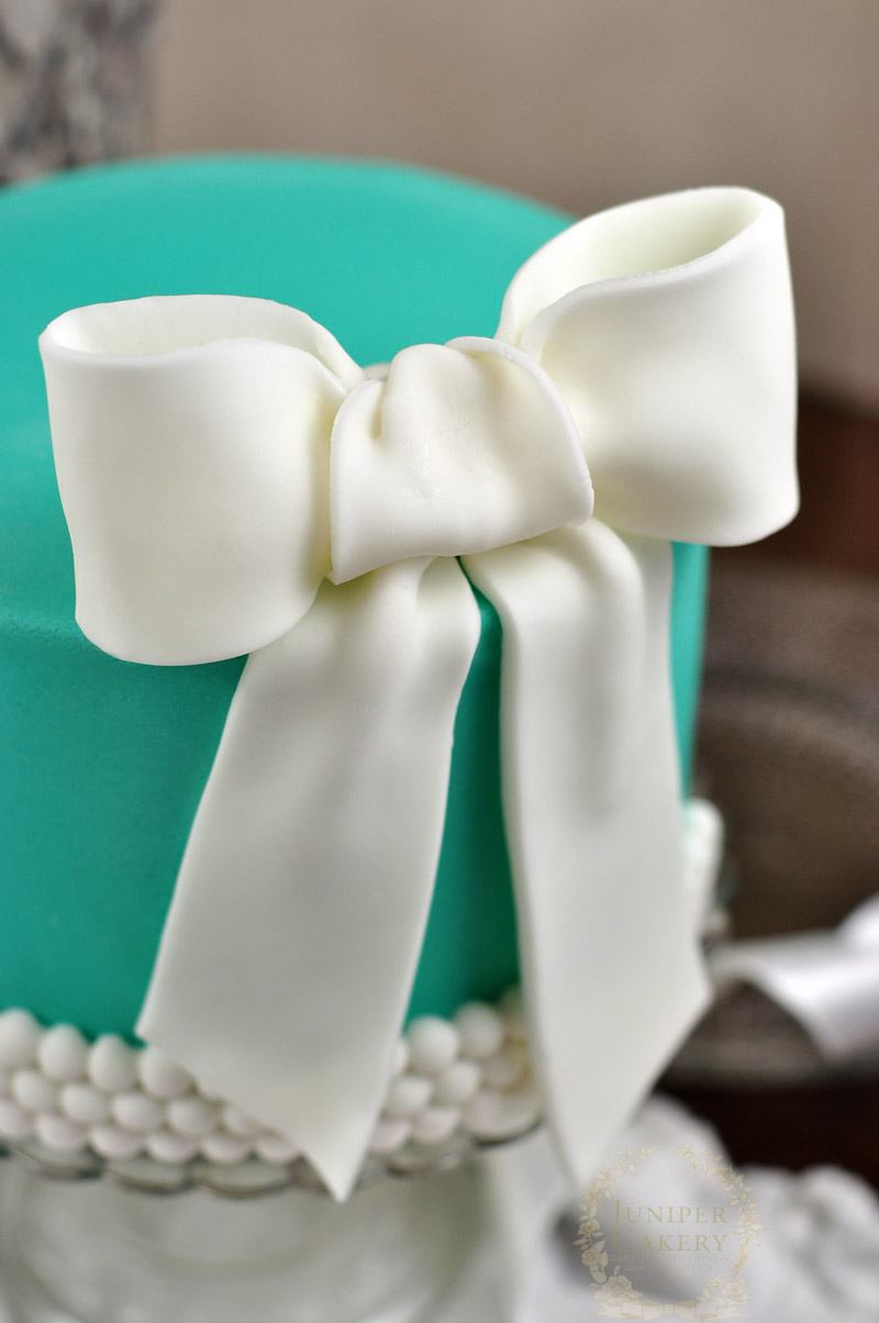 Tiffany Blue Decorated Cake