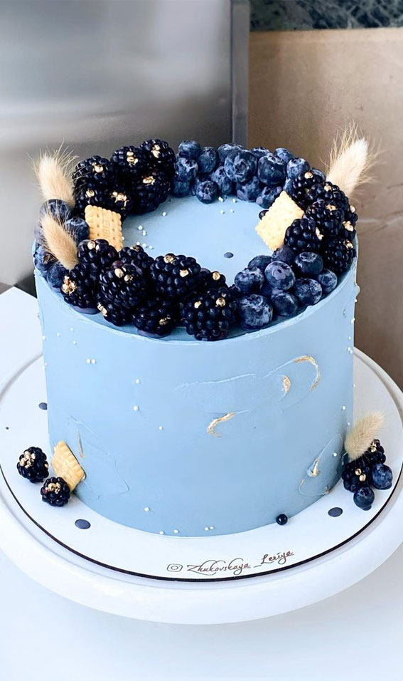 Blue Decorated Cake