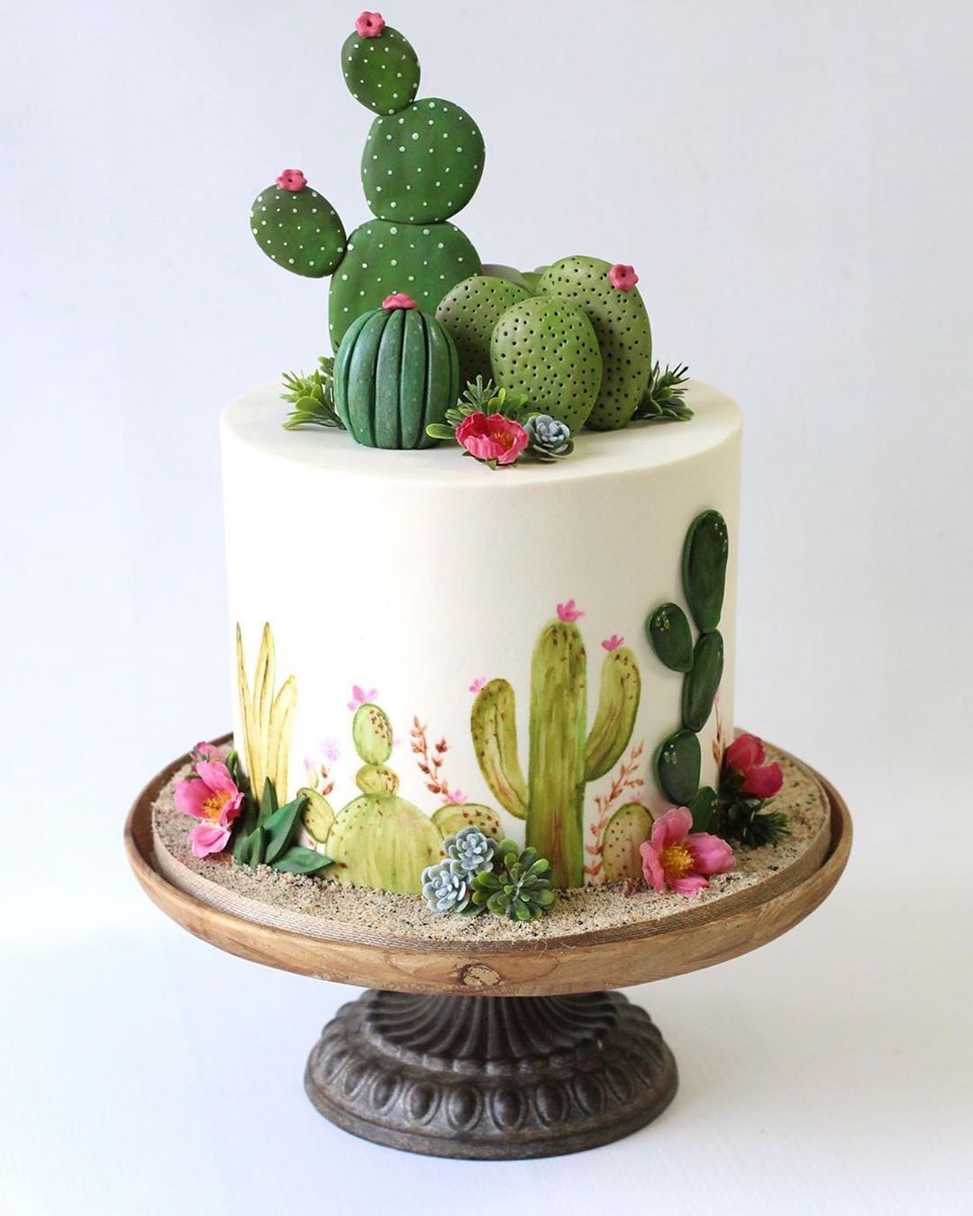 Cactus Decorated Cake