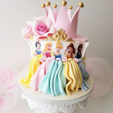 Disney Princess Decorated Cake