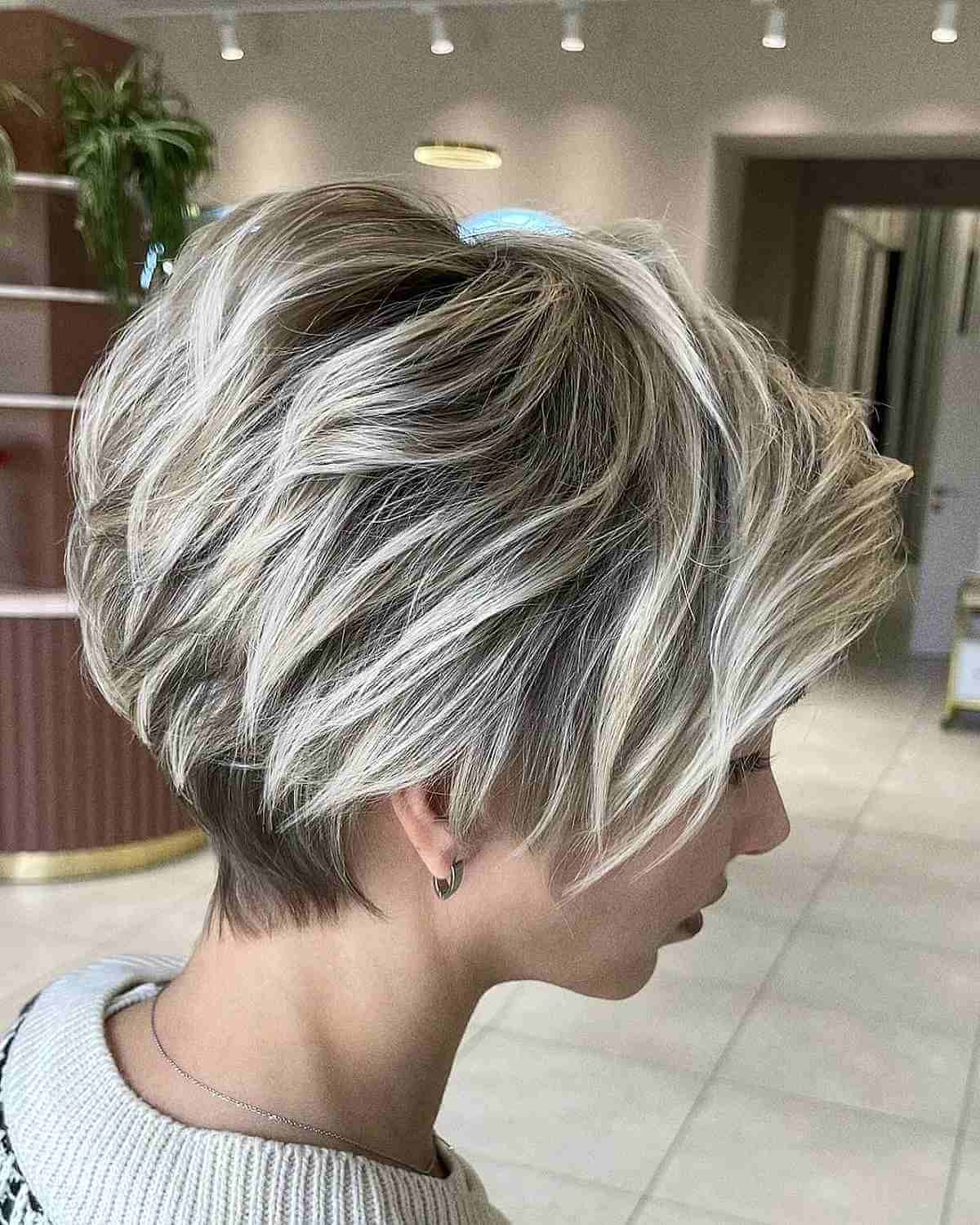 Platinum Short Hair