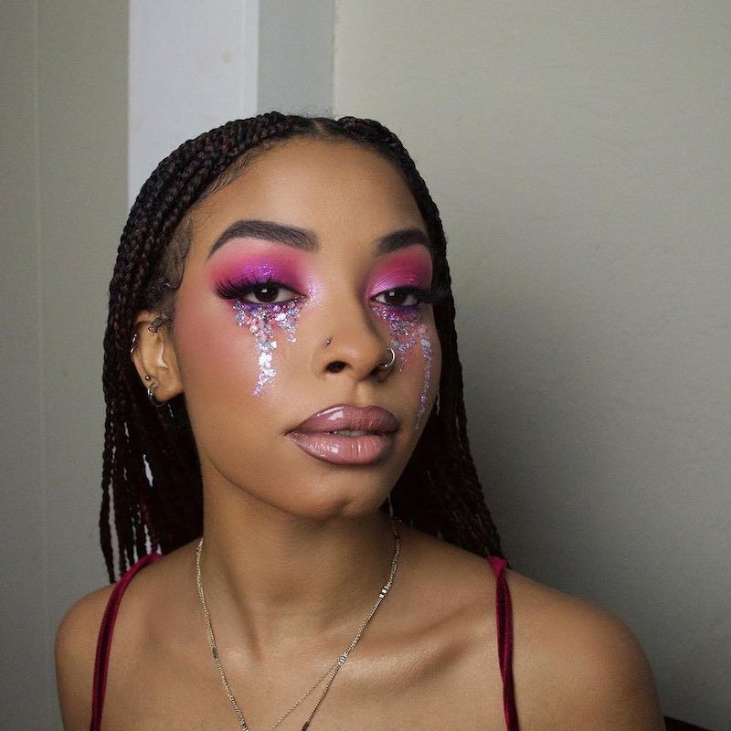 Makeup With Glitter