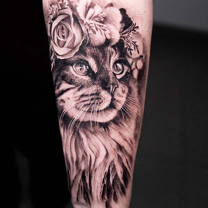 cat tattoo