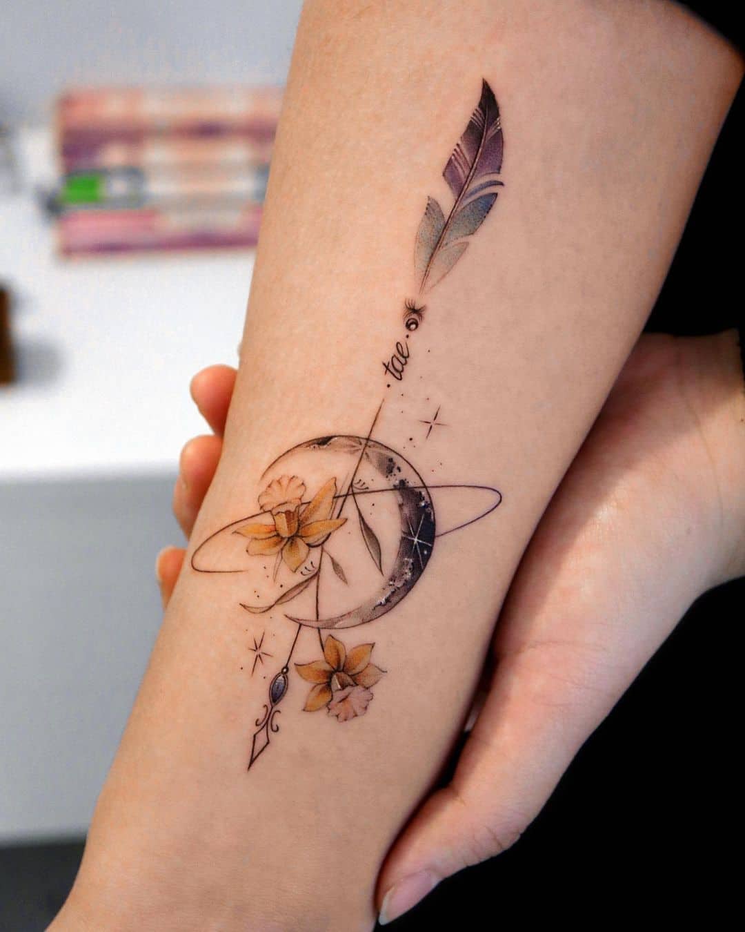 moon tattoo