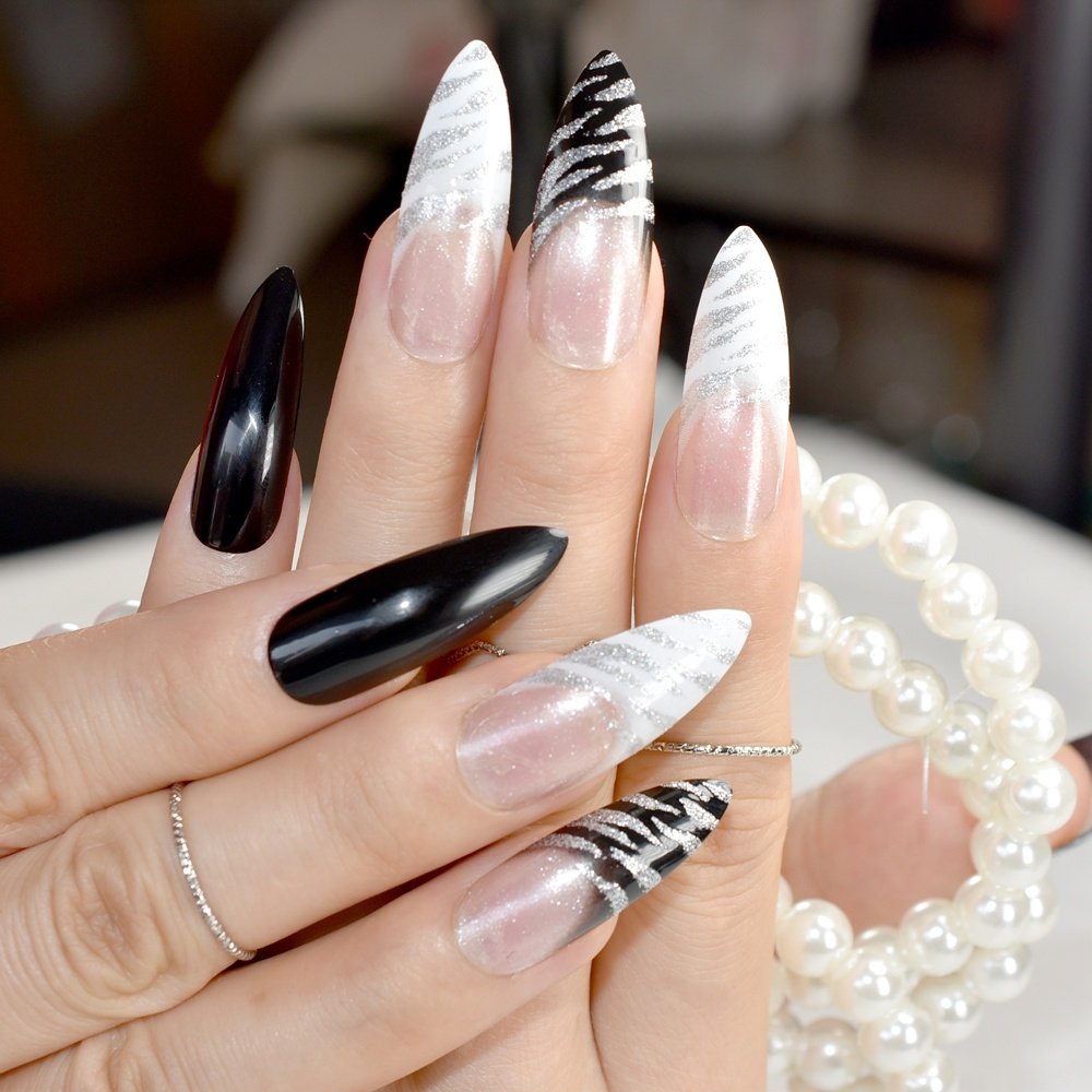 Decorated Stiletto Nails