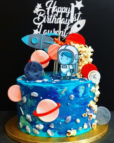 Astronaut Decorated Cake