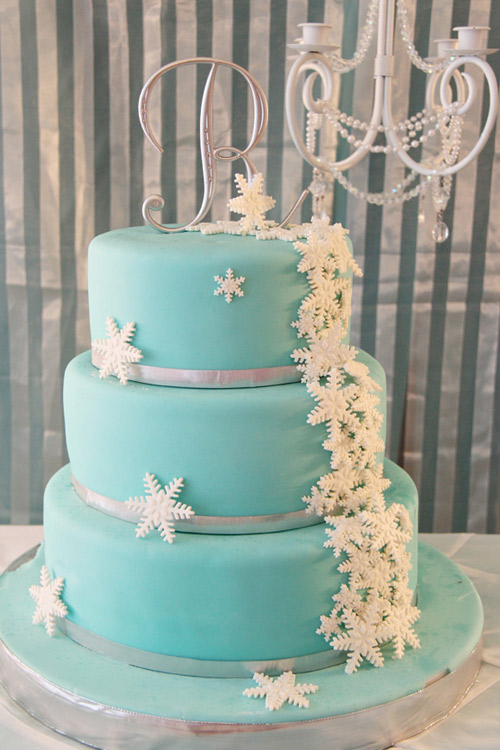 Tiffany Blue Decorated Cake