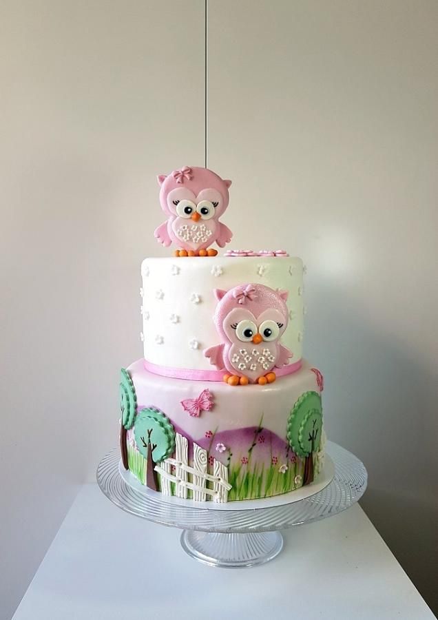 Owl Decorated Cake