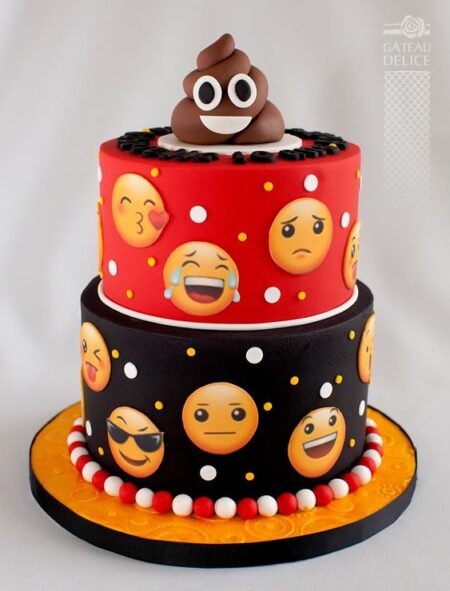 Decorated Emoji Cake