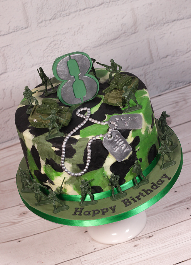 Decorated Army Cake