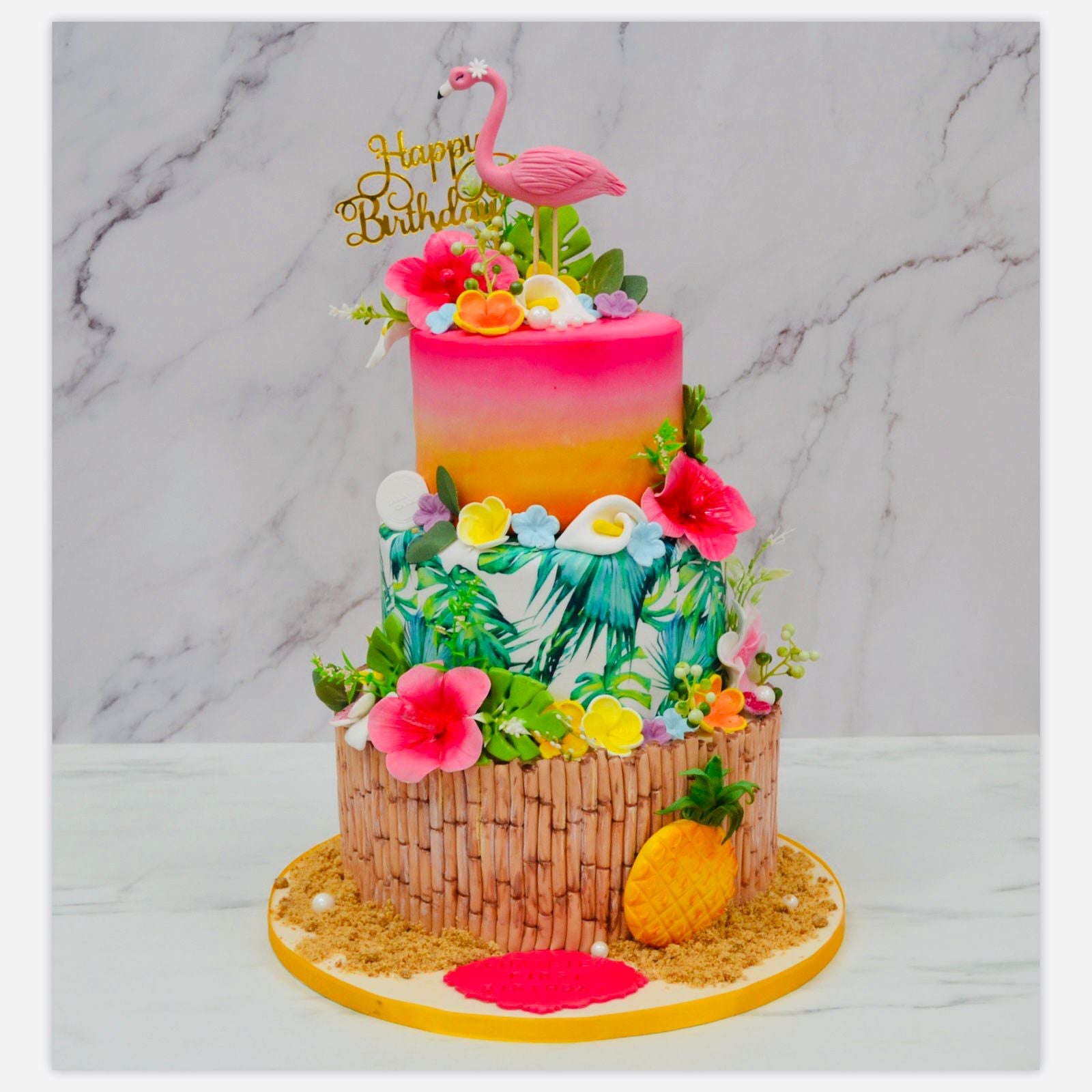 Flamingo Decorated Cake