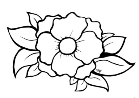 desenho-para-colorir-flores