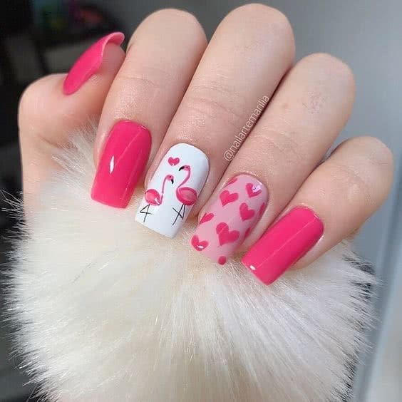 Unhas Decoradas Rosa