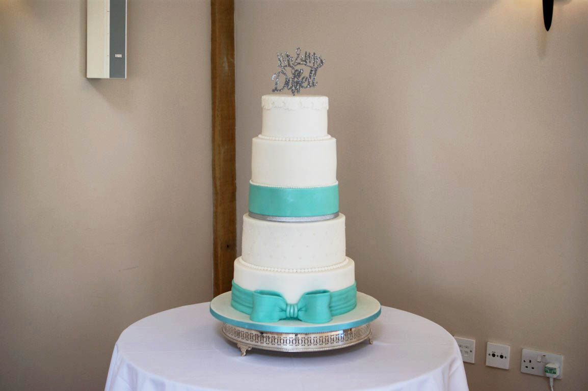 Tiffany Blue Decorated Cake