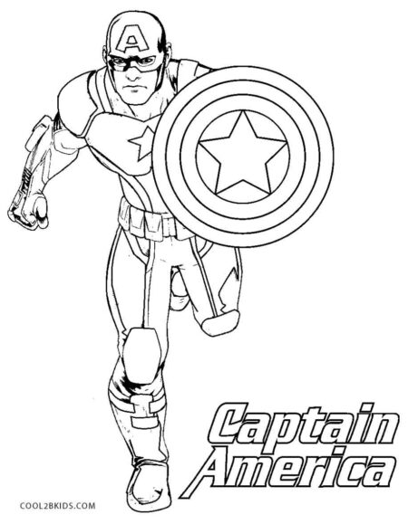 desenho-para-colorir-capitao-america