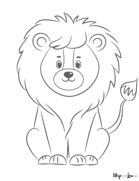 desenho-para-colorir-leao